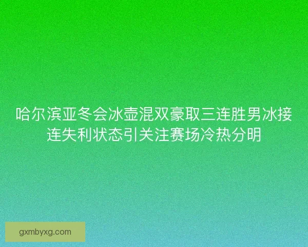 哈尔滨亚冬会冰壶混双豪取三连胜男冰接连失利状态引关注赛场冷热分明 哈尔滨亚冬会冰壶混双豪取三连胜男冰接连失利状态引关注赛场冷热分明
